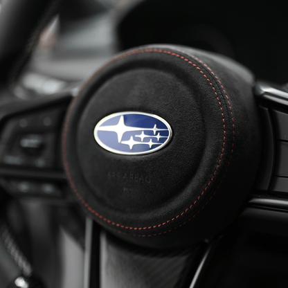 JDMuscle [22-25 WRX] Airbag Cover - Leather / Alcantara