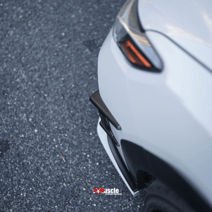 JDMuscle [22-25 WRX] Canards V2 - Paint Matched / Gloss Black / ABS