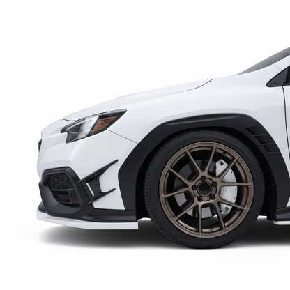 JDMuscle [22-25 WRX] Canards V2 - Paint Matched / Gloss Black / ABS
