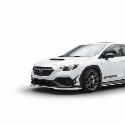 JDMuscle [22-25 WRX] Canards V2 - Paint Matched / Gloss Black / ABS