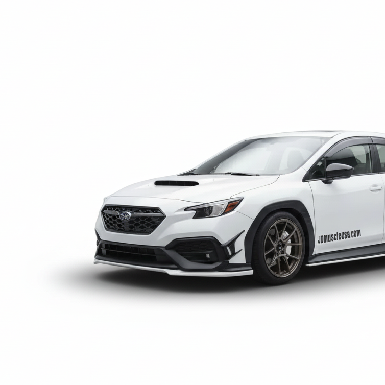 JDMuscle [22-25 WRX] Canards V2 - Paint Matched / Gloss Black / ABS