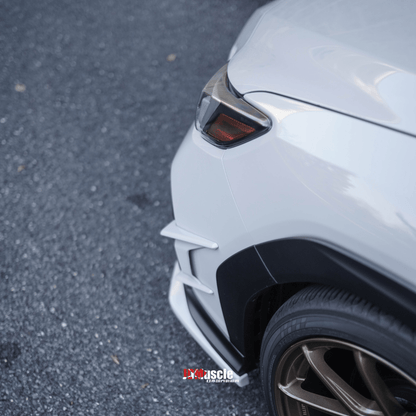 JDMuscle [22-25 WRX] Canards V2 - Paint Matched / Gloss Black / ABS