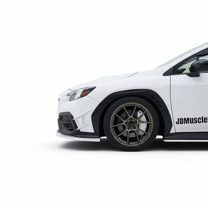 JDMuscle [22-25 WRX] Canards V2 - Paint Matched / Gloss Black / ABS