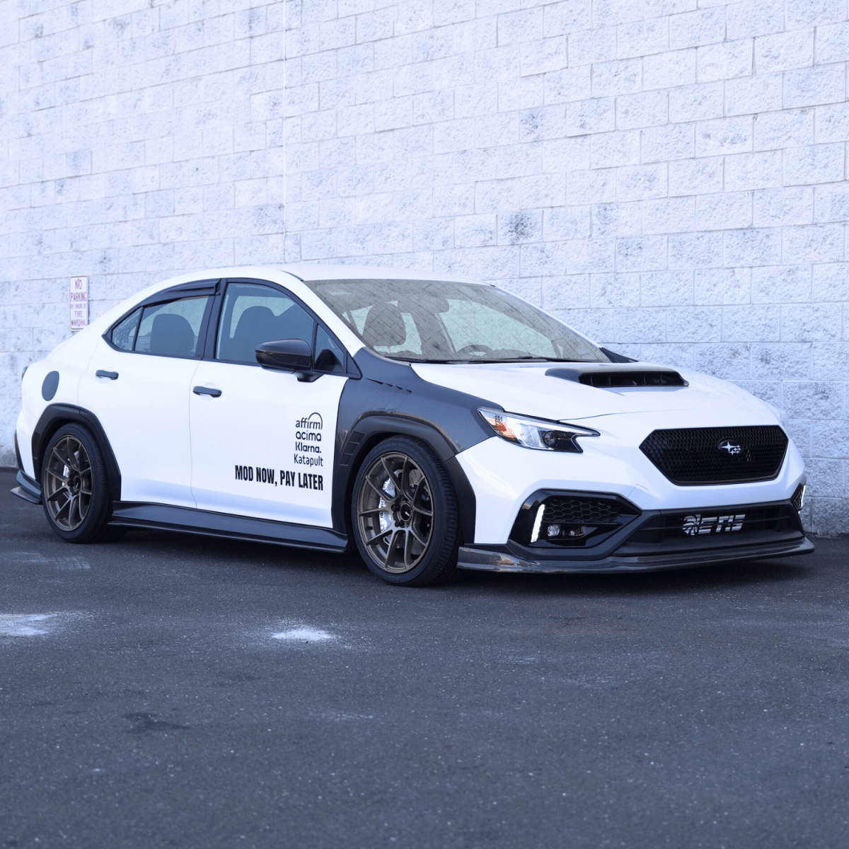 JDMuscle [22-25 WRX] Carbon Fiber CS Style Front Lip