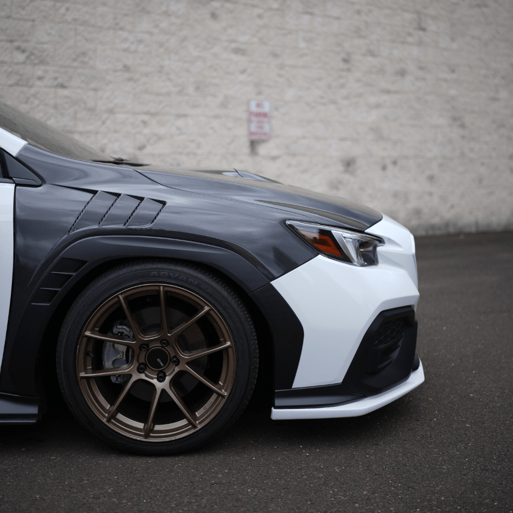 JDMuscle [22-25 WRX] Carbon Fiber FMIC Reverse Hood Scoop