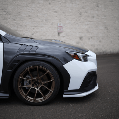 JDMuscle [22-25 WRX] Carbon Fiber FMIC Reverse Hood Scoop