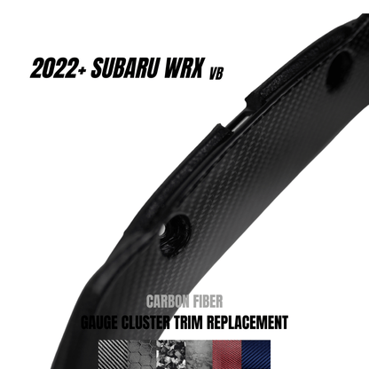 JDMuscle [22-25 WRX] Carbon Fiber Gauge Cluster Trim Replacement