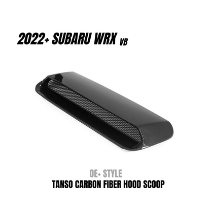 JDMuscle Carbon Fiber Hood Scoop - OE+/ Bulge Style (2022-2025 Subaru WRX)