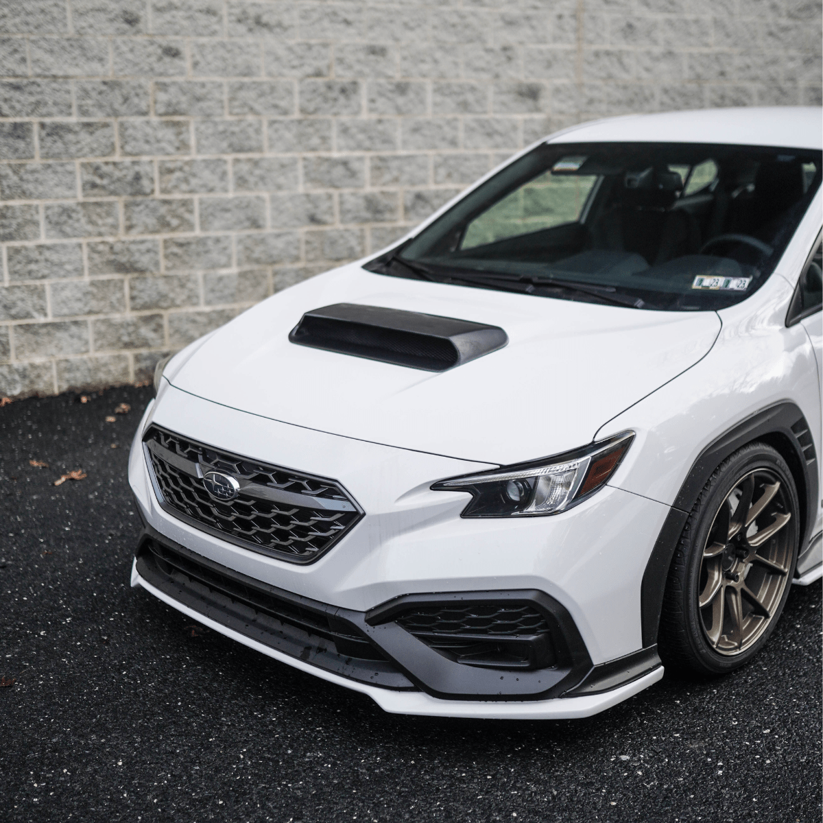 JDMuscle Carbon Fiber Hood Scoop - OE+/ Bulge Style (2022-2025 Subaru WRX)