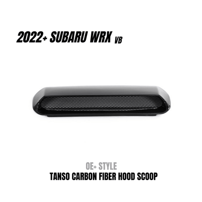 JDMuscle Carbon Fiber Hood Scoop - OE+/ Bulge Style (2022-2025 Subaru WRX)