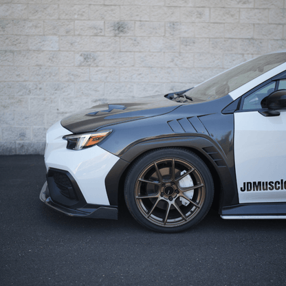 JDMuscle [22-25 WRX] Carbon Fiber Hood V1