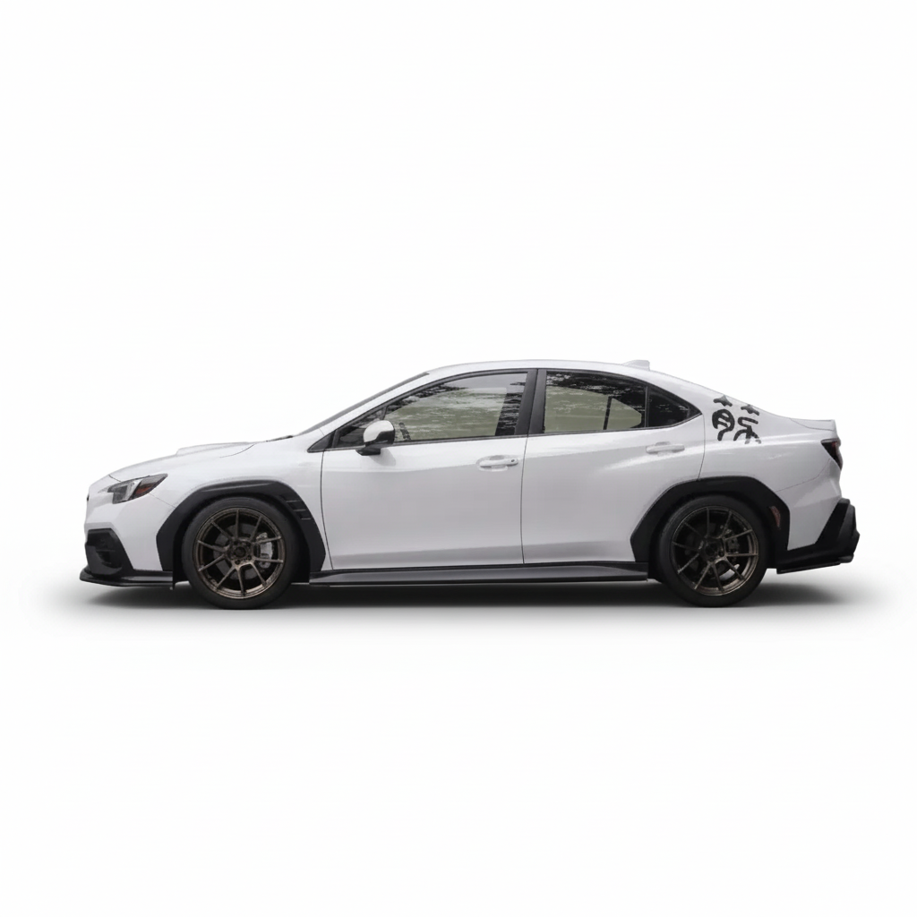 JDMuscle [WRX 22-25] Faldones traseros de fibra de carbono estilo OE+