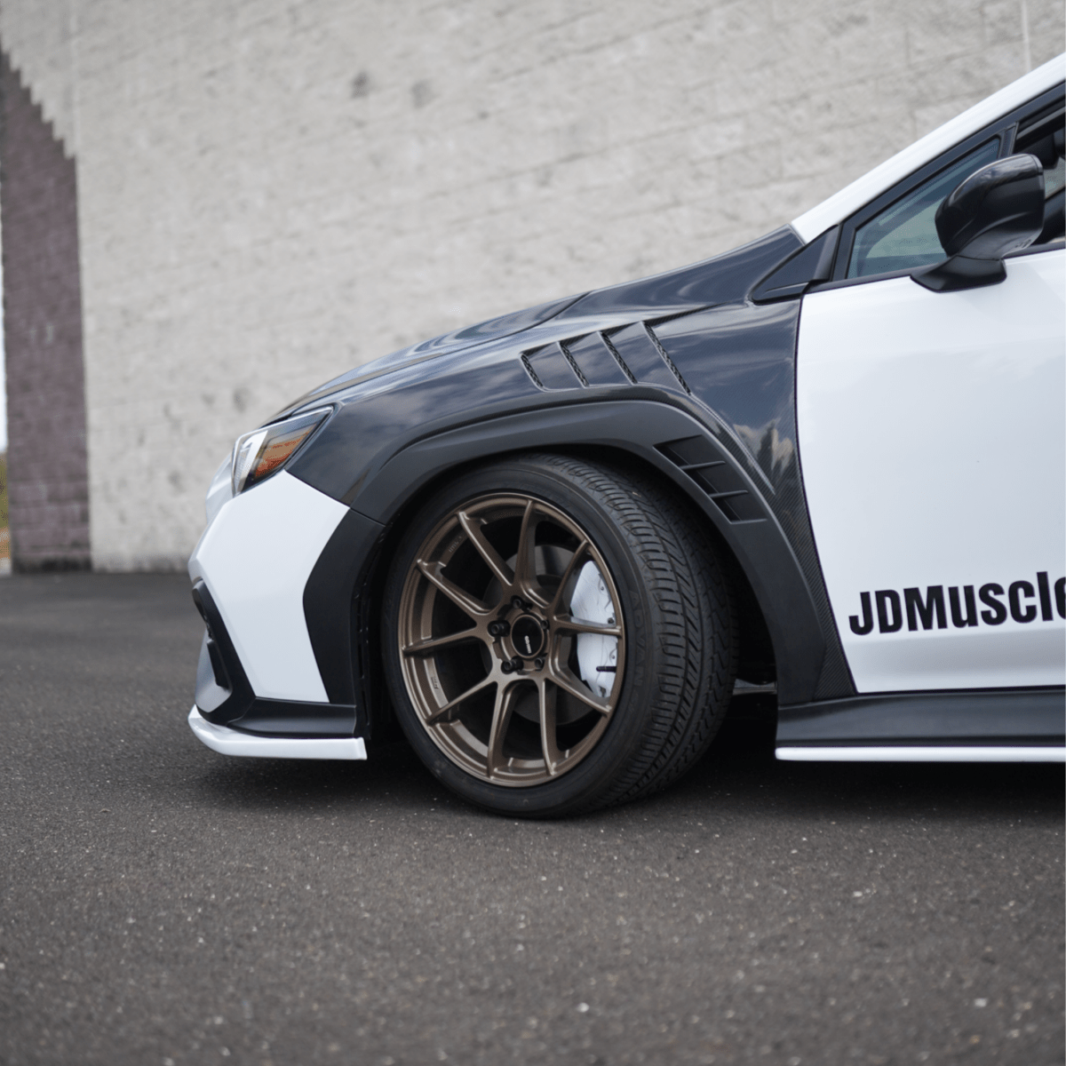 JDMuscle Carbon Fiber/FRP Vented Fenders (2022-2025 Subaru WRX)