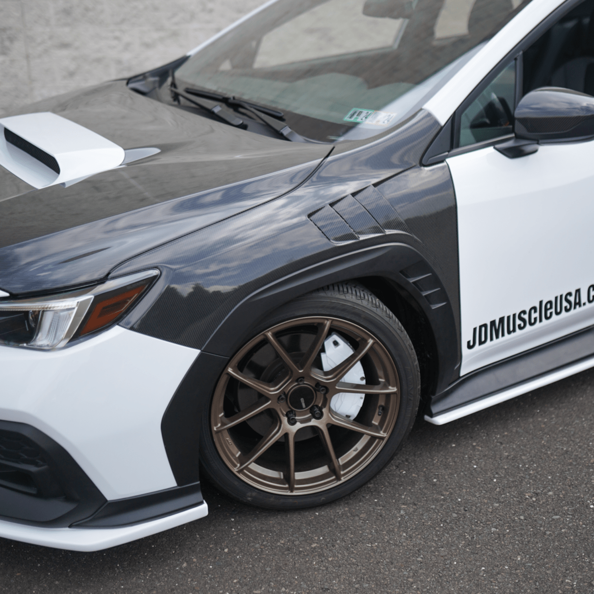 JDMuscle Carbon Fiber/FRP Vented Fenders (2022-2025 Subaru WRX)