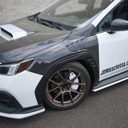 JDMuscle Carbon Fiber/FRP Vented Fenders (2022-2025 Subaru WRX)