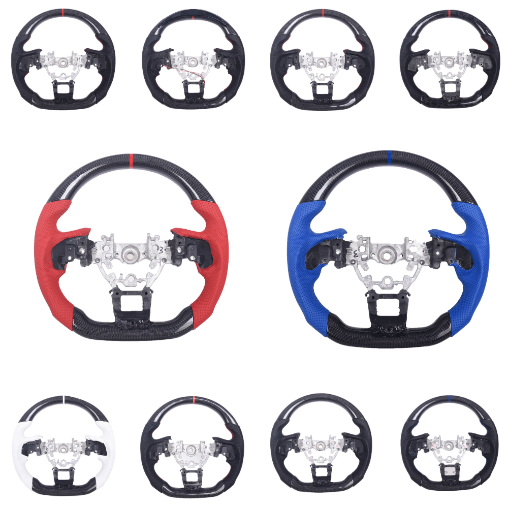 JDMuscle Carbon Steering Wheel Compatible w/ MT & CVT (2022-2025 Subaru WRX)