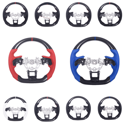 JDMuscle Carbon Steering Wheel Compatible w/ MT & CVT (2022-2025 Subaru WRX)