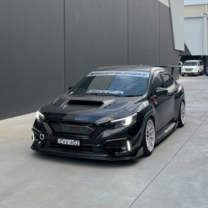 Parrilla de parachoques delantero JDMuscle CS Style V1 - Color negro brillante (WRX 2022-2025) 