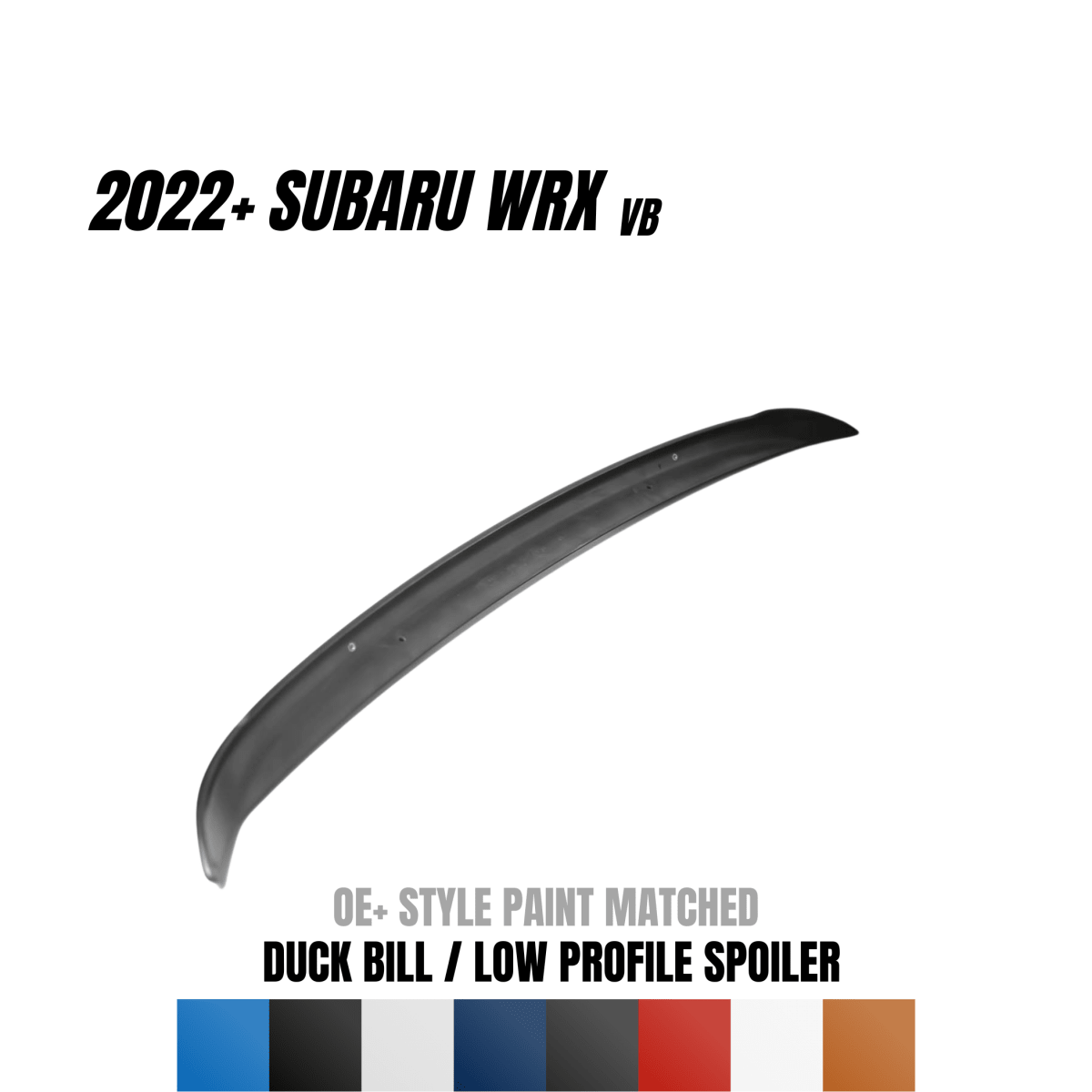 Alerón de perfil bajo JDMuscle Duck Peak (Subaru WRX 22-25)