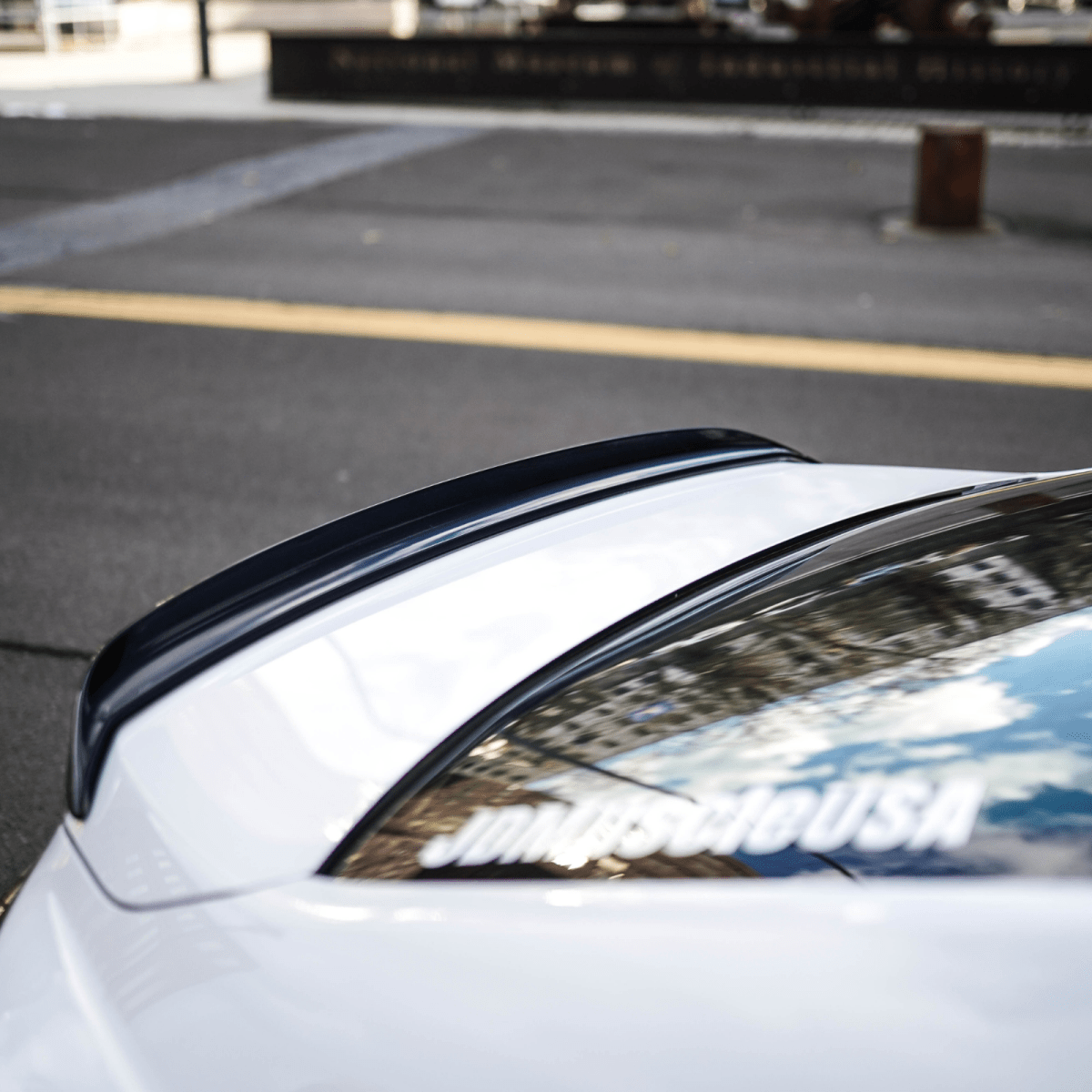 JDMuscle [22-25 WRX] Duck Bill / Low Profile Spoiler - V1 Paint Matched / Gloss Black / Cherry Red