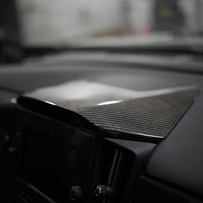 JDMuscle [22-25 WRX] Infotainment Dash Cover Replacement - Carbon Fiber/Leather/Alcantara