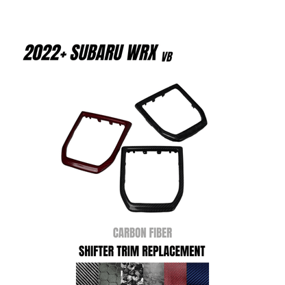 Reemplazo de moldura de palanca de cambios de fibra de carbono JDMuscle MT (Subaru WRX 2022-2025)