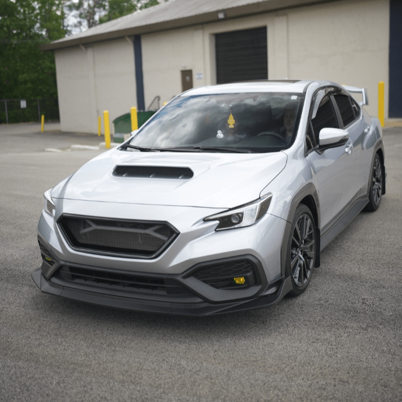 JDMuscle [22-25 WRX] Oversized Hood Scoop V1 - Gloss Black / Paint Matched / Carbon Fiber - Bulge Style