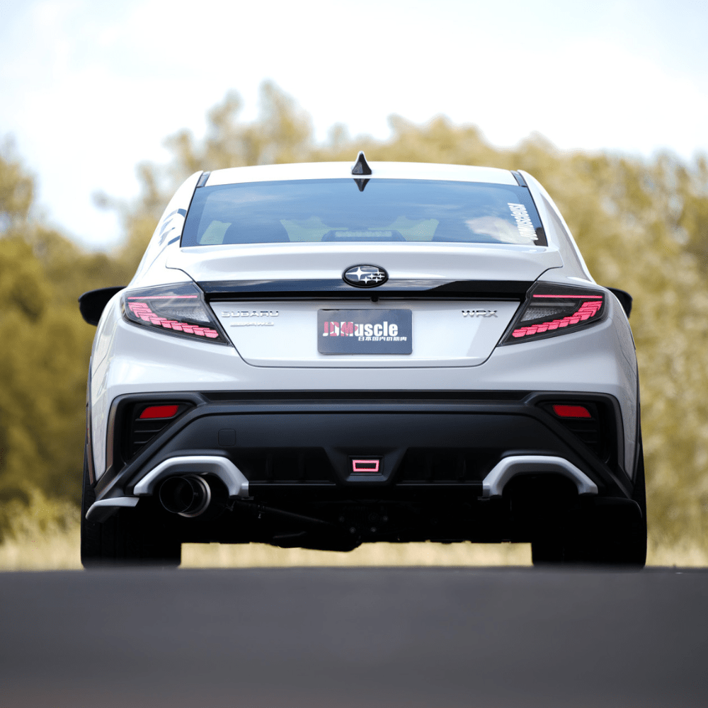 JDMuscle [22-25 WRX] Paint Matched Exhaust Finisher Trim Replacements