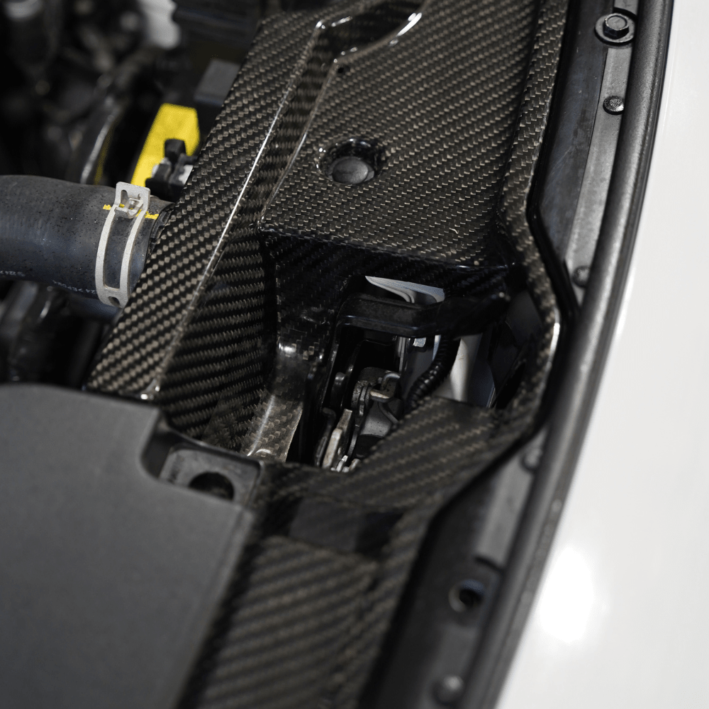 JDMuscle Pre-Preg Carbon Fiber Radiator Shroud | 2022-2026 Subaru WRX