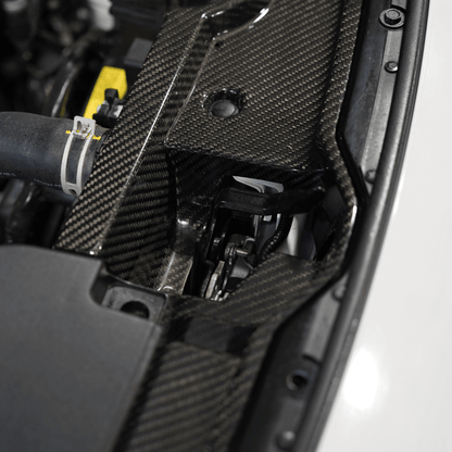 JDMuscle Pre-Preg Carbon Fiber Radiator Shroud | 2022-2026 Subaru WRX