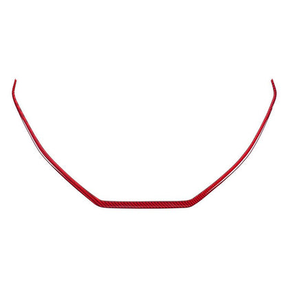 Moldura del marco de la consola central de fibra de carbono JDMuscle [WRX 22-25] Serie P&amp;S | Fibra de carbono negra/fibra de carbono roja