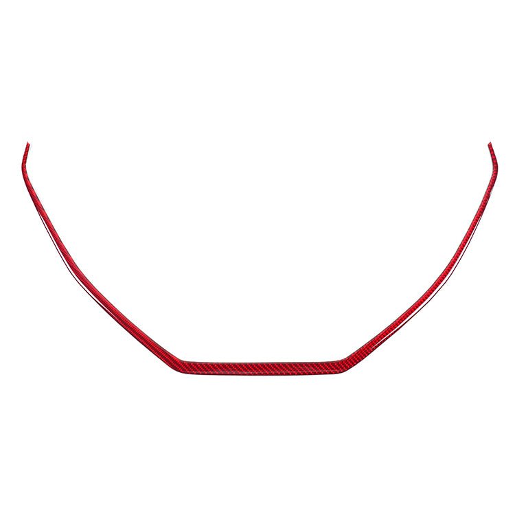 Moldura del marco de la consola central de fibra de carbono JDMuscle [WRX 22-25] Serie P&amp;S | Fibra de carbono negra/fibra de carbono roja