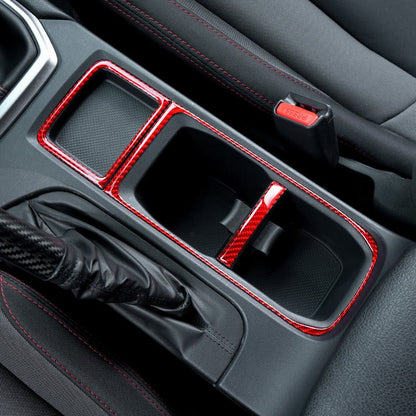 JDMuscle [WRX 22-25] Moldura interior de portavasos de fibra de carbono