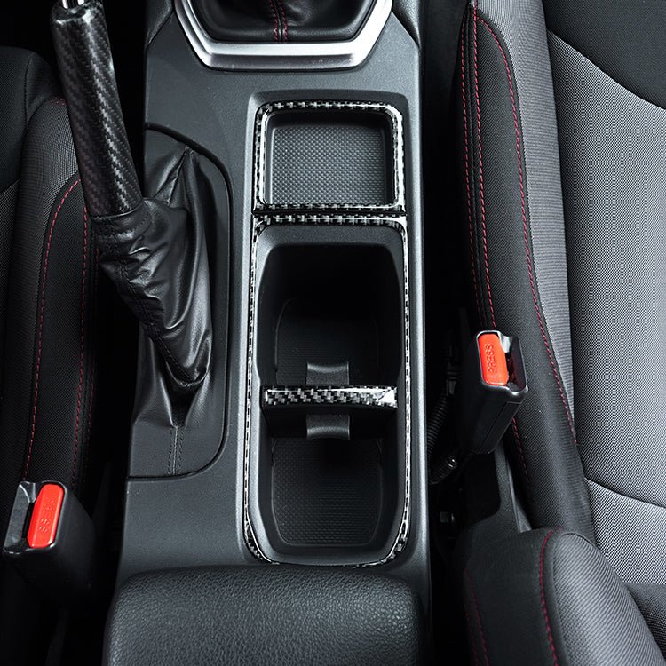 JDMuscle [WRX 22-25] Moldura interior de portavasos de fibra de carbono