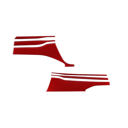 JDMuscle [WRX 22-25] Embellecedores de fibra de carbono para tablero (6 piezas) | Fibra de carbono negra/fibra de carbono roja