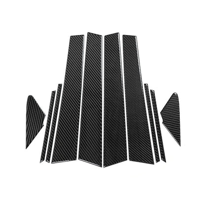 JDMuscle P&S Series Carbon Fiber Exterior Pillar Covers 10 PC (2022-2025 WRX)