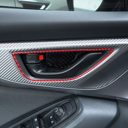 JDMuscle [22-25 WRX] Carbon Fiber Interior Door Handle Frame Covers 4 PC