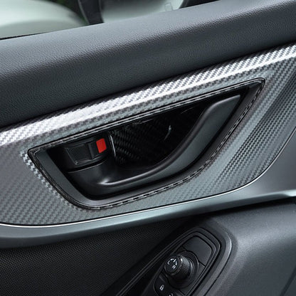 JDMuscle [22-25 WRX] Carbon Fiber Interior Door Handle Frame Covers 4 PC