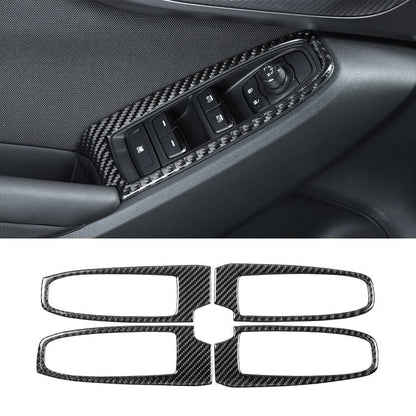 JDMuscle [22-25 WRX] Carbon Fiber Window Switch Trim Covers 4 PC