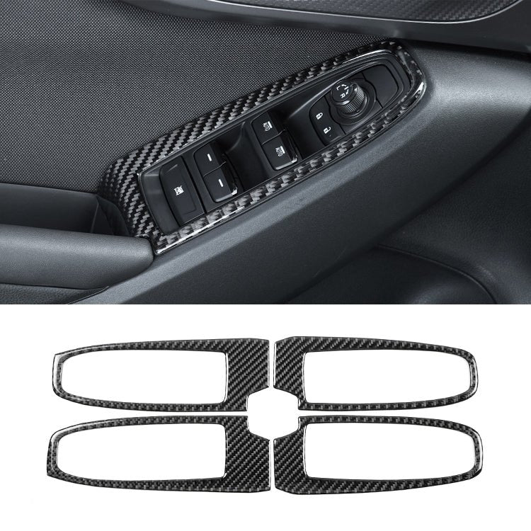 JDMuscle [22-25 WRX] Carbon Fiber Window Switch Trim Covers 4 PC
