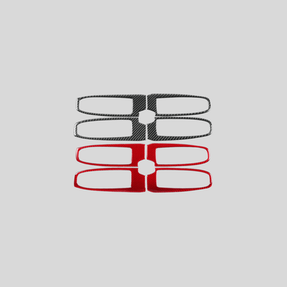 JDMuscle [22-25 WRX] Carbon Fiber Window Switch Trim Covers 4 PC