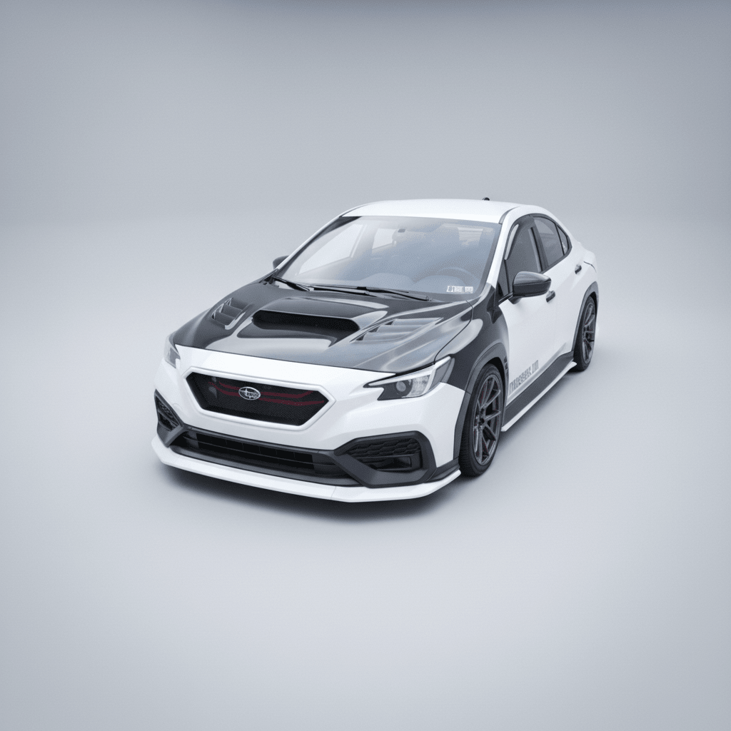 JDMuscle 3-Piece Front Lip V1 (2022-2025 Subaru WRX)