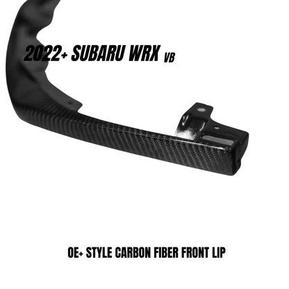 JDMuscle Tanso Carbon Fiber Front Lip OE+ Style (2022-2025 Subaru WRX)