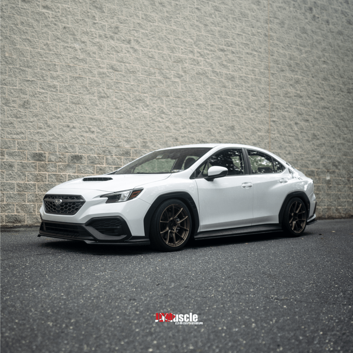 JDMuscle Tanso Carbon Fiber Front Lip OE+ Style (2022-2025 Subaru WRX)