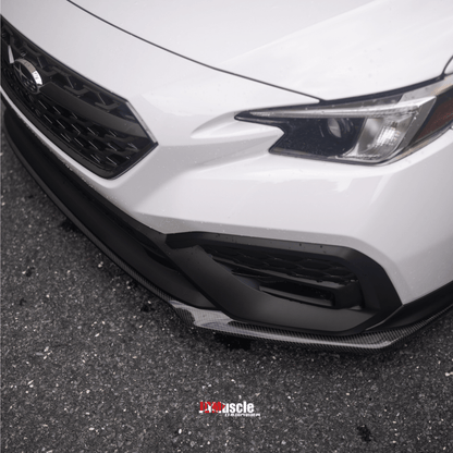 JDMuscle Tanso Carbon Fiber Front Lip OE+ Style (2022-2025 Subaru WRX)