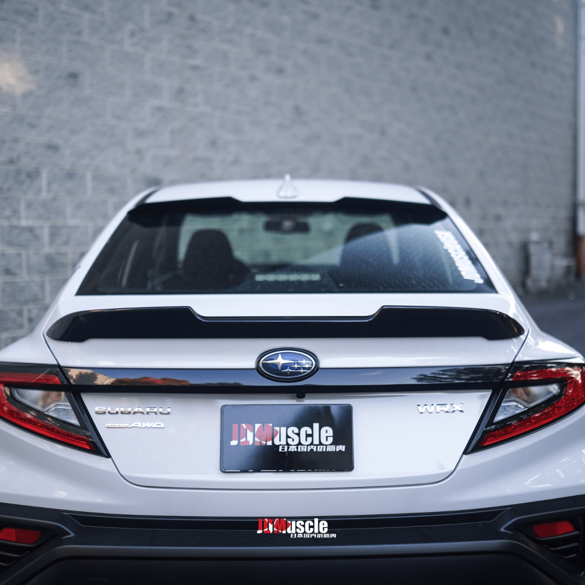 JDMuscle [22-25 WRX] STI Style Duck Bill Spoiler-Paint Matched/Gloss Black