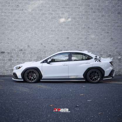 JDMuscle STI Style Side Skirts-Paint Matched/Gloss Black (2022-2025 Subaru WRX)