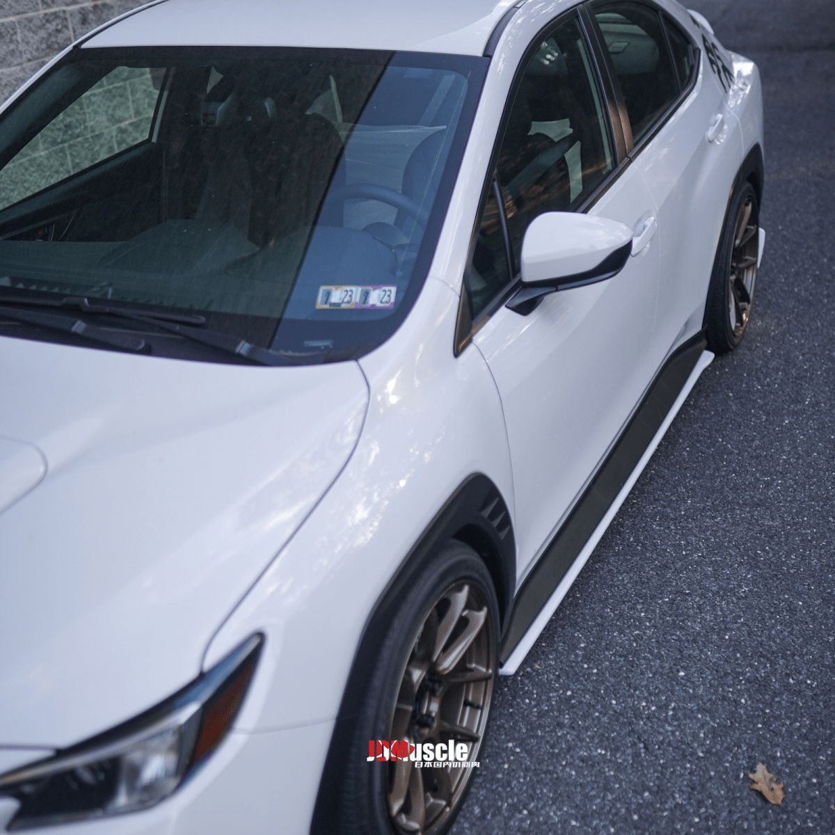 JDMuscle STI Style Side Skirts-Paint Matched/Gloss Black (2022-2025 Subaru WRX)