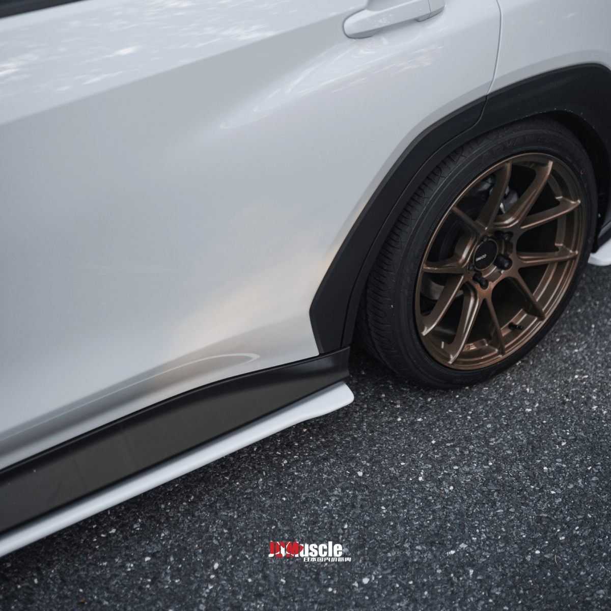 JDMuscle STI Style Side Skirts-Paint Matched/Gloss Black (2022-2025 Subaru WRX)