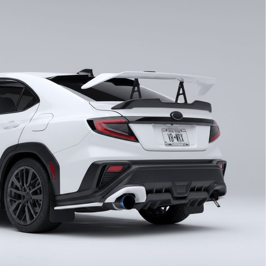 JDMuscle [22-25 WRX] STI Style Swan Neck Spoiler | Paint Matched / Carbon Fiber